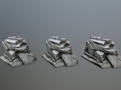Cliff rocks 3D Модель