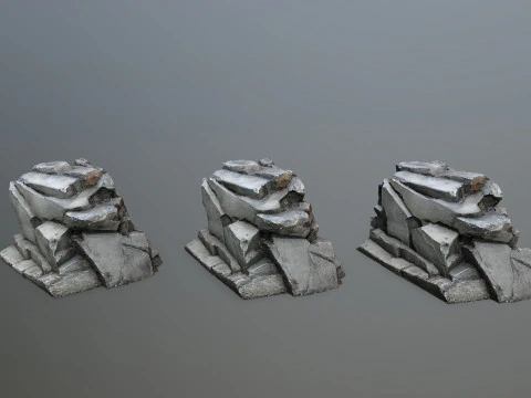Rocas del acantilado Modelo 3D