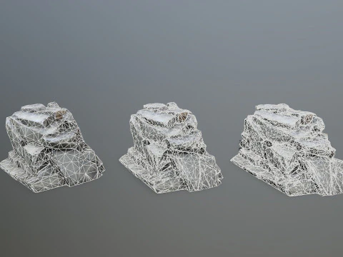 Rocas del acantilado Modelo 3D