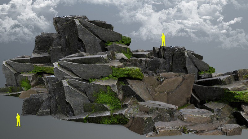 Forest rocks 3D 모델 .c4d .max .obj .3ds .fbx .stl .blend