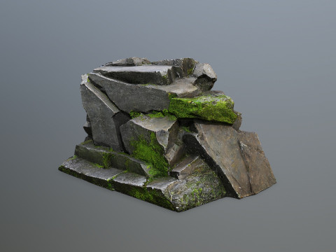 Forest rocks 3D 모델