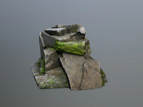 Forest rocks 3D Model