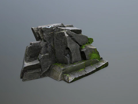 Forest rocks 3D Model