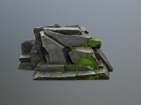 Forest rocks 3D 모델