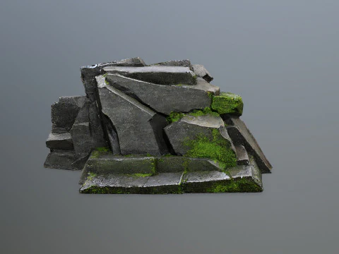 Forest rocks 3D Model
