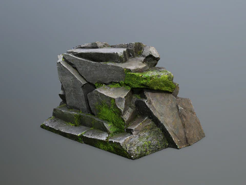 Forest rocks 3D Model