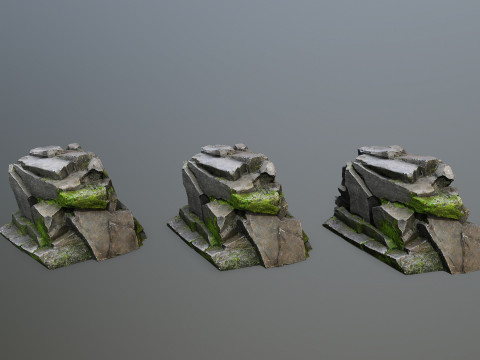 Forest rocks 3D 모델