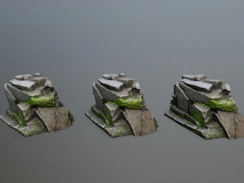 Forest rocks 3D Model