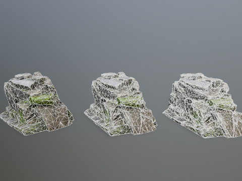 Forest rocks 3D 모델