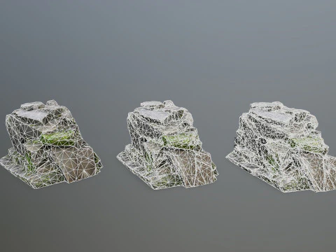 Forest rocks 3D Model