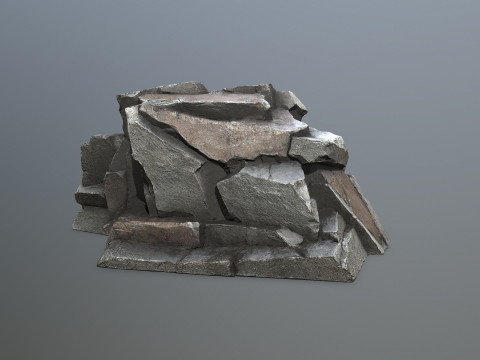 Desert rocks 3D Model