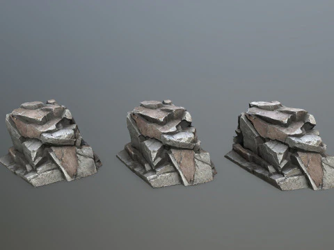 Desert rocks 3D Model