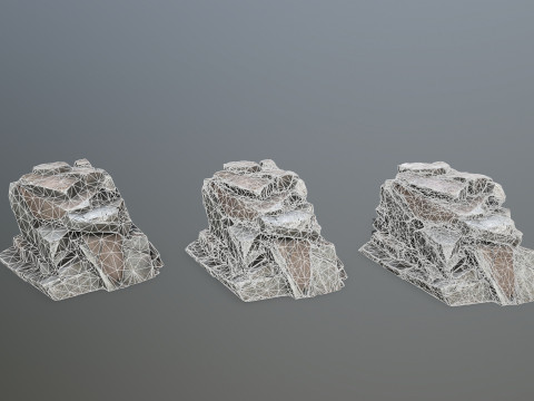 Desert rocks 3D Model