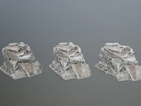 Desert rocks 3D Model