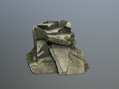 Forest rocks 3D Модель