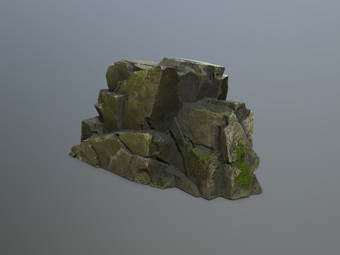 Forest rocks 3D Модель