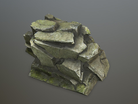 Forest rocks 3D Модель