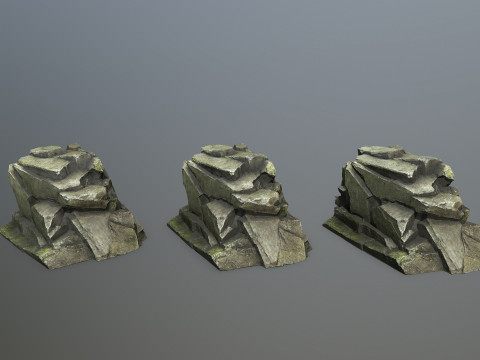 Forest rocks 3D Модель