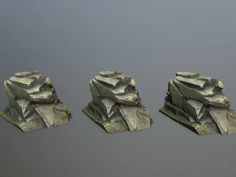 Forest rocks 3D Model
