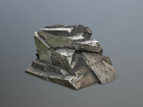 Cliff rocks 3D Model