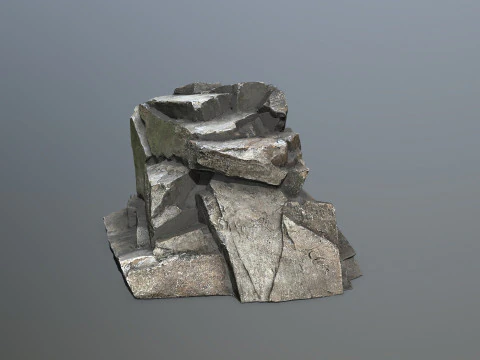 Cliff rocks 3D Model