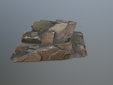 Cliff rocks 3Dモデル
