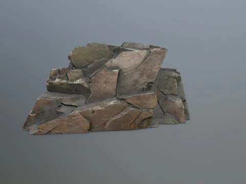 Cliff rocks 3D Model