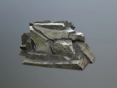 Cliff rocks 3D Model