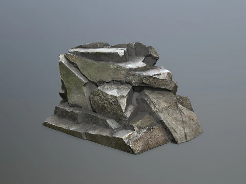 Cliff rocks 3D Model