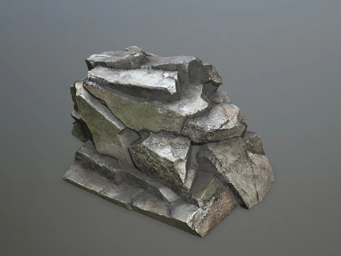 Cliff rocks 3D Model