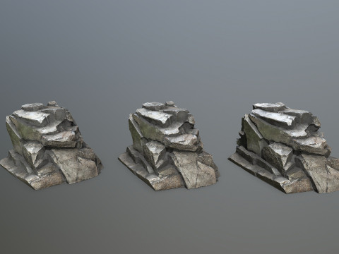 Cliff rocks 3Dモデル
