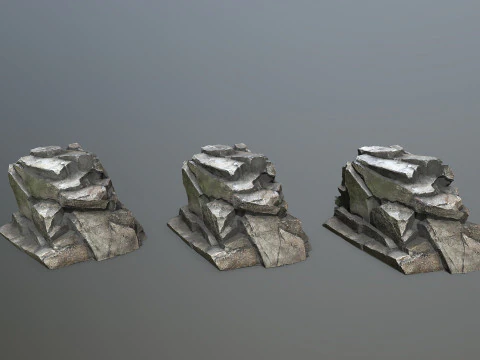 Cliff rocks 3D Model