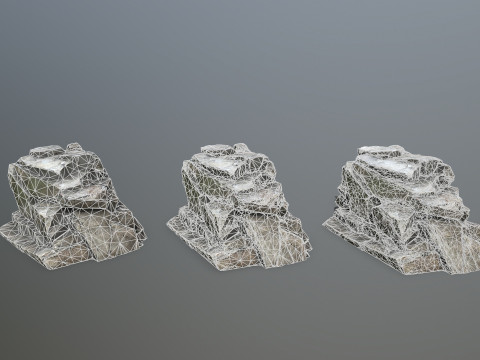 Cliff rocks 3Dモデル