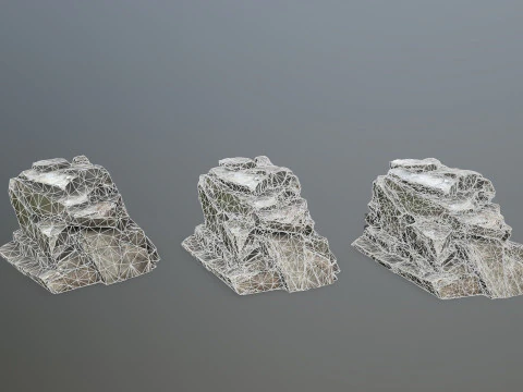 Cliff rocks 3D Model