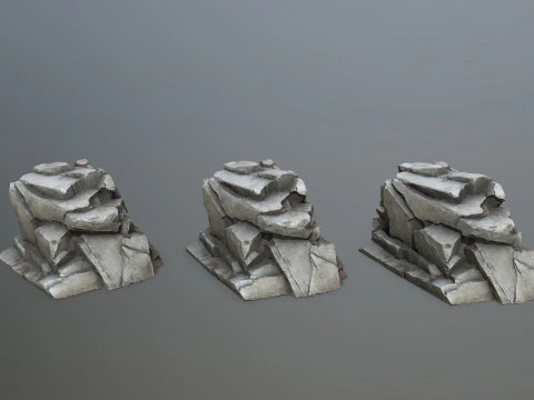 Desert rocks 3D Model