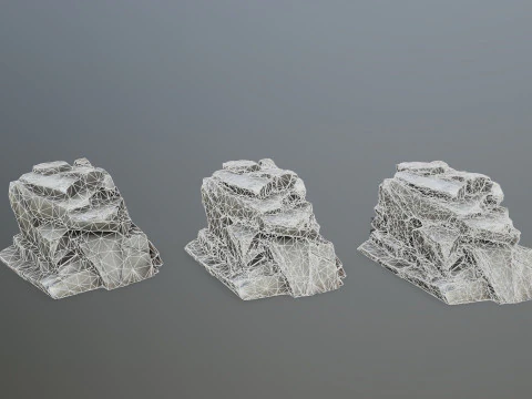 Desert rocks 3D Model