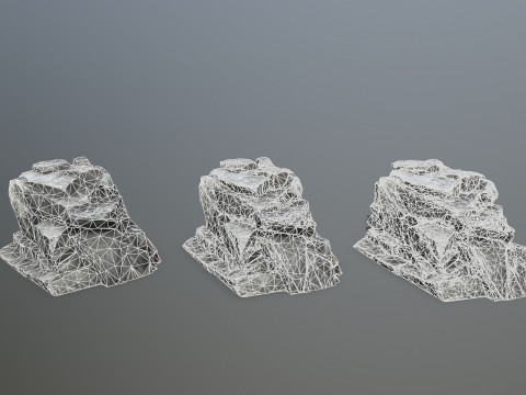 Desert rocks 3D Model