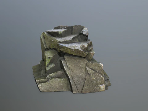 Cliff rocks 3D Model