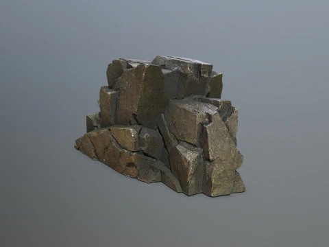 Cliff rocks 3D Model
