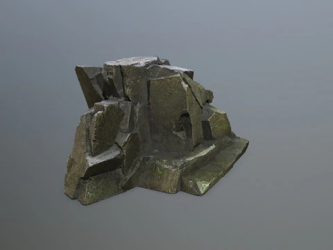 Cliff rocks 3D Model
