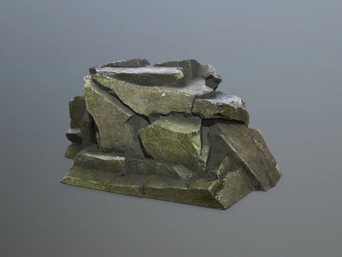 Cliff rocks 3D Model