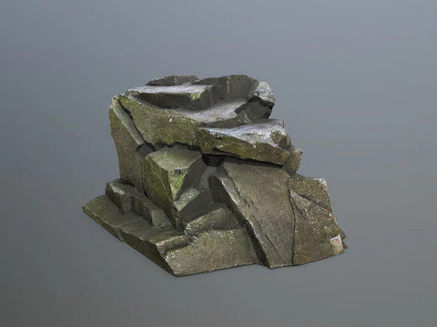 Cliff rocks 3D Model
