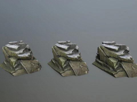Cliff rocks 3D Model