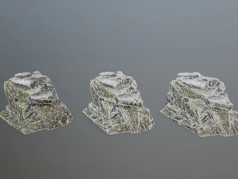 Cliff rocks 3D Model