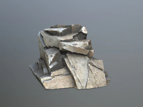 Desert rocks 3D Model