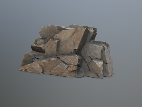 Desert rocks 3D Model