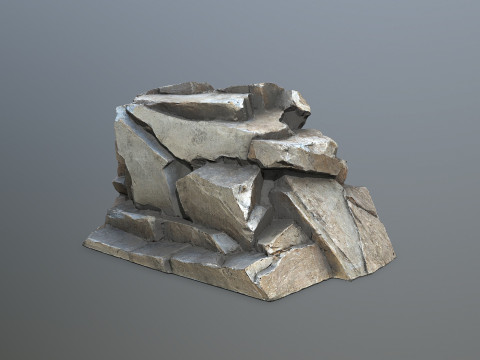 Desert rocks 3D Model