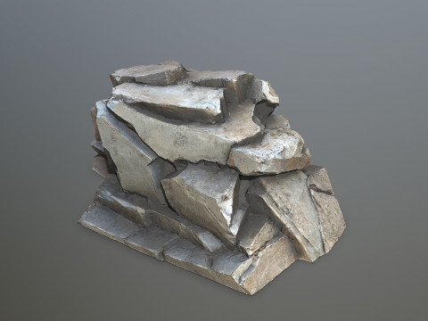Desert rocks 3D Model