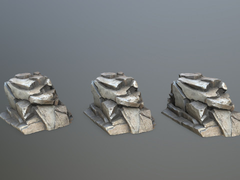 Desert rocks 3D Model