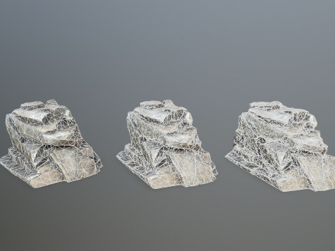 Desert rocks 3D Model